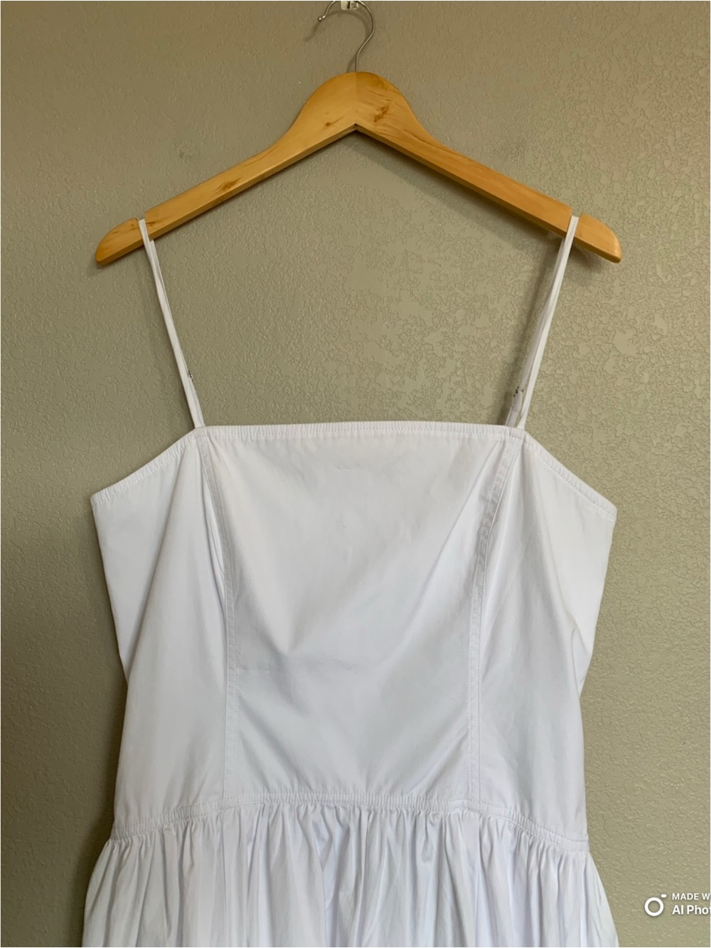 Madewell White Poplin Seamed Maxi Dress Size 14 NWT White Cotton Summer Dress - Picture 5 of 17